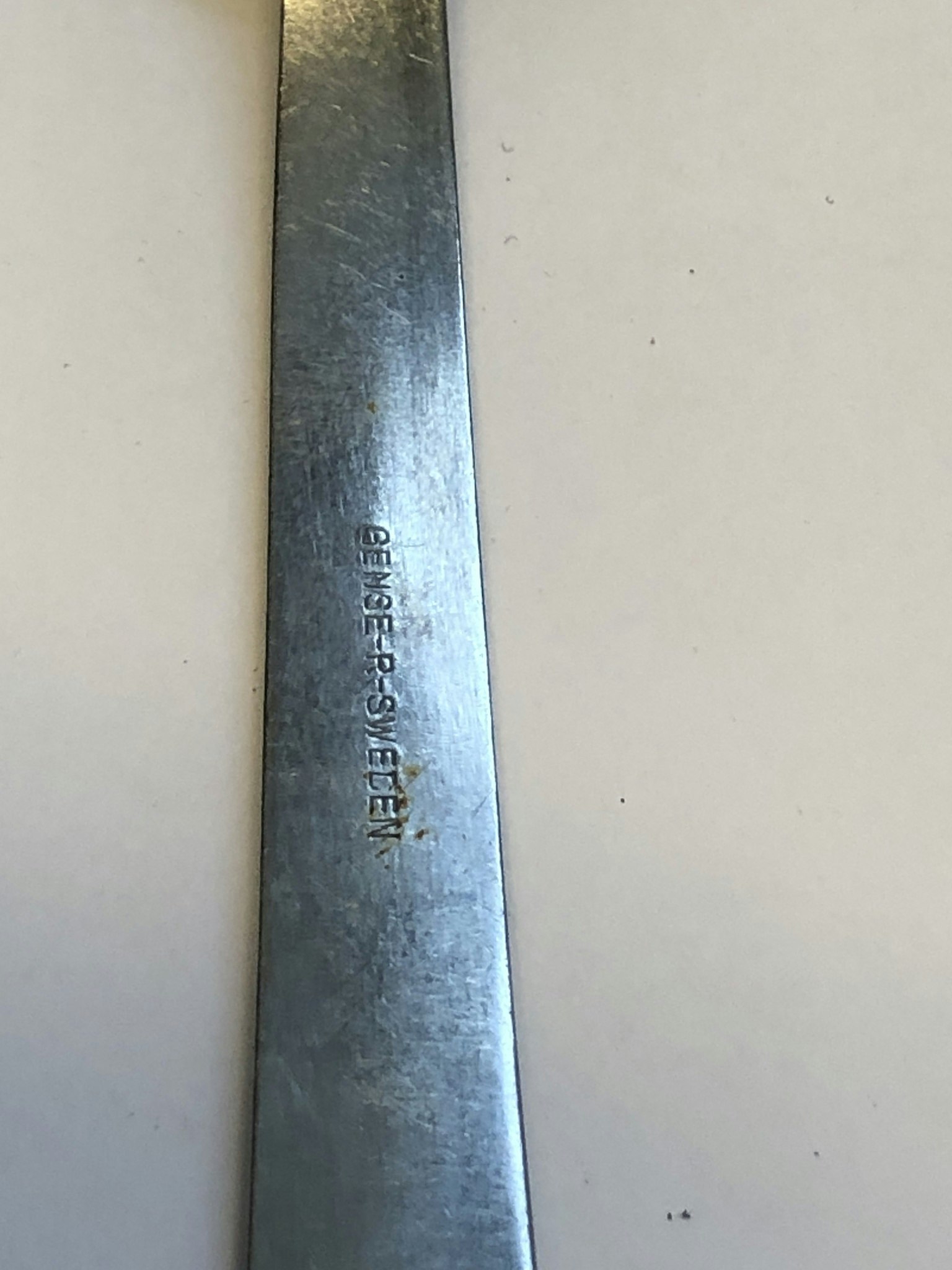 FOLKE AHRSTRÖM. Matsked, rostfritt stål, " Thebe", Gense, Sweden.