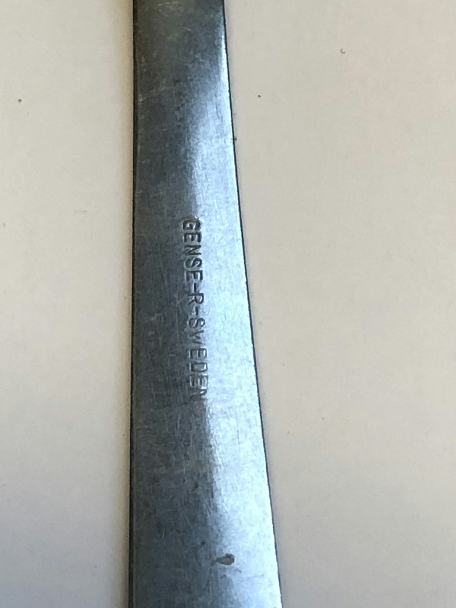 FOLKE AHRSTRÖM. Matsked, rostfritt stål, " Thebe", Gense, Sweden.