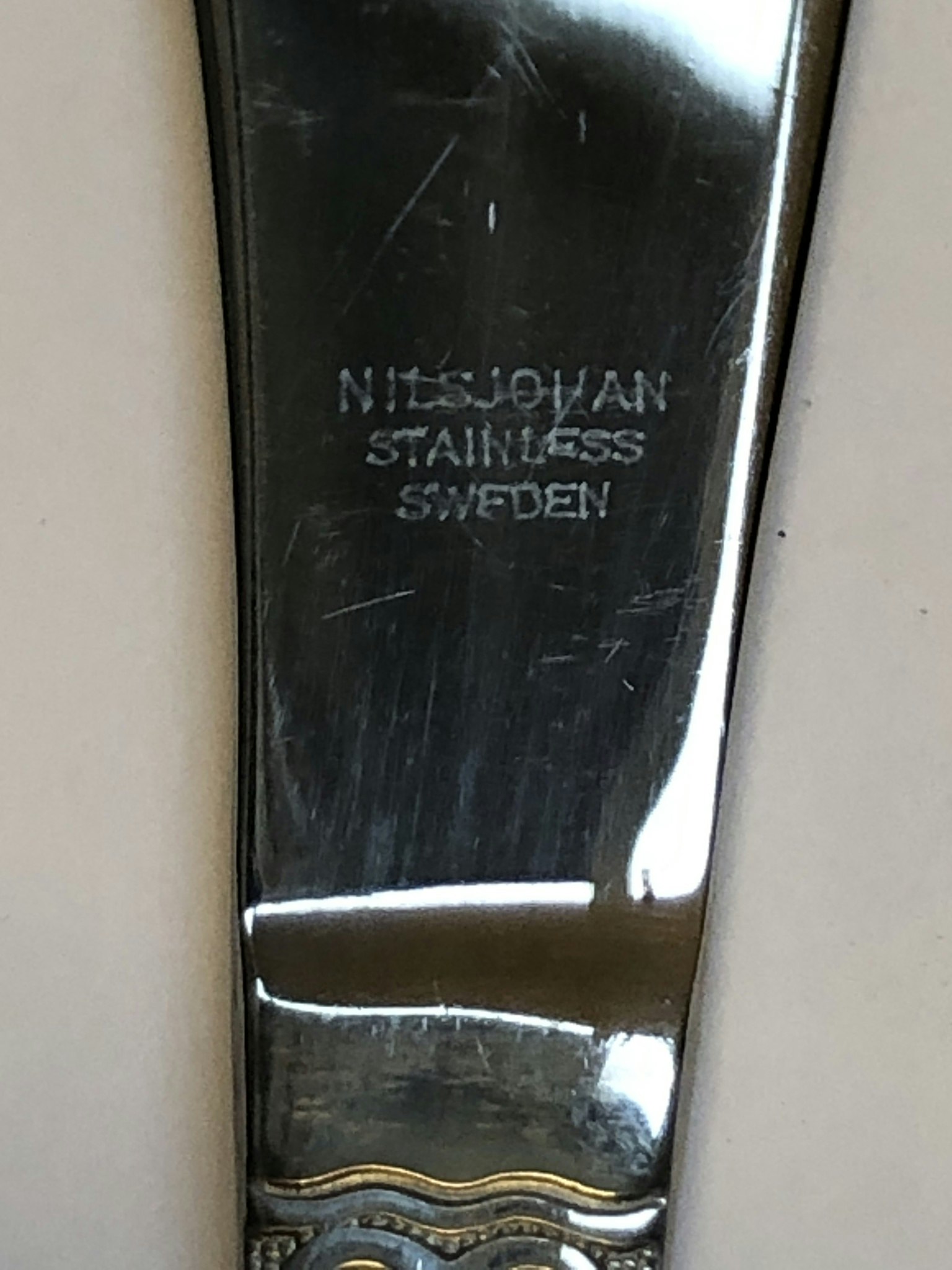 SONJA KATZIN. Butter knife, stainless steel, "Sessan", Nils Johan.