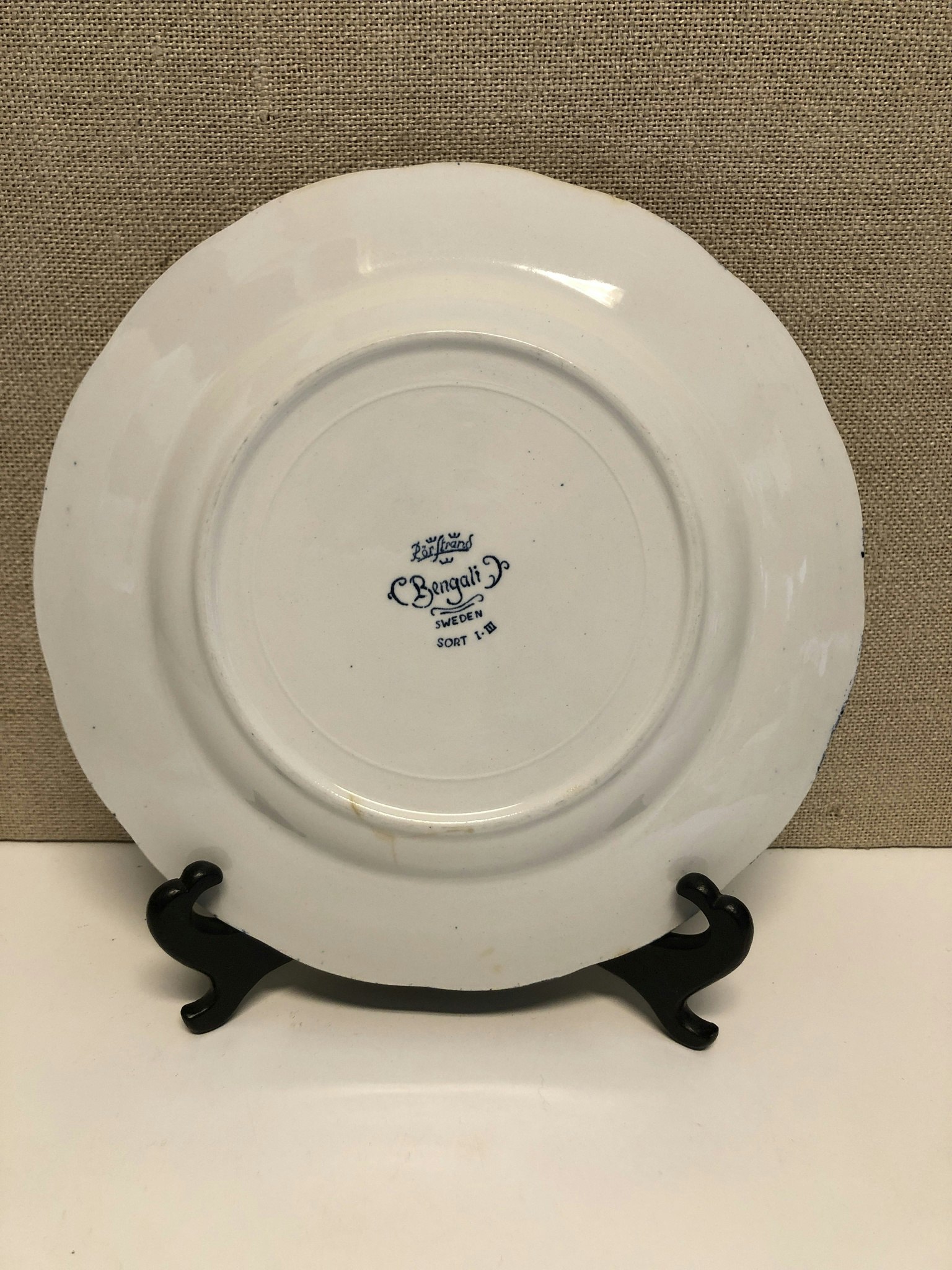 FÖRRÄTTSTALLRIK, porslin, "Bengali blå", Rörstrand.