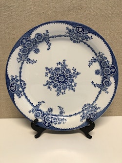 FOOD PLATE, flintware, "Ulrika blue", Rörstrand.