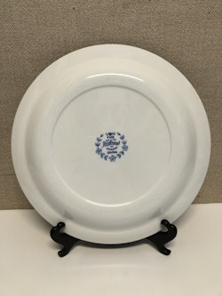FOOD PLATE, flintware, "Ulrika blue", Rörstrand.