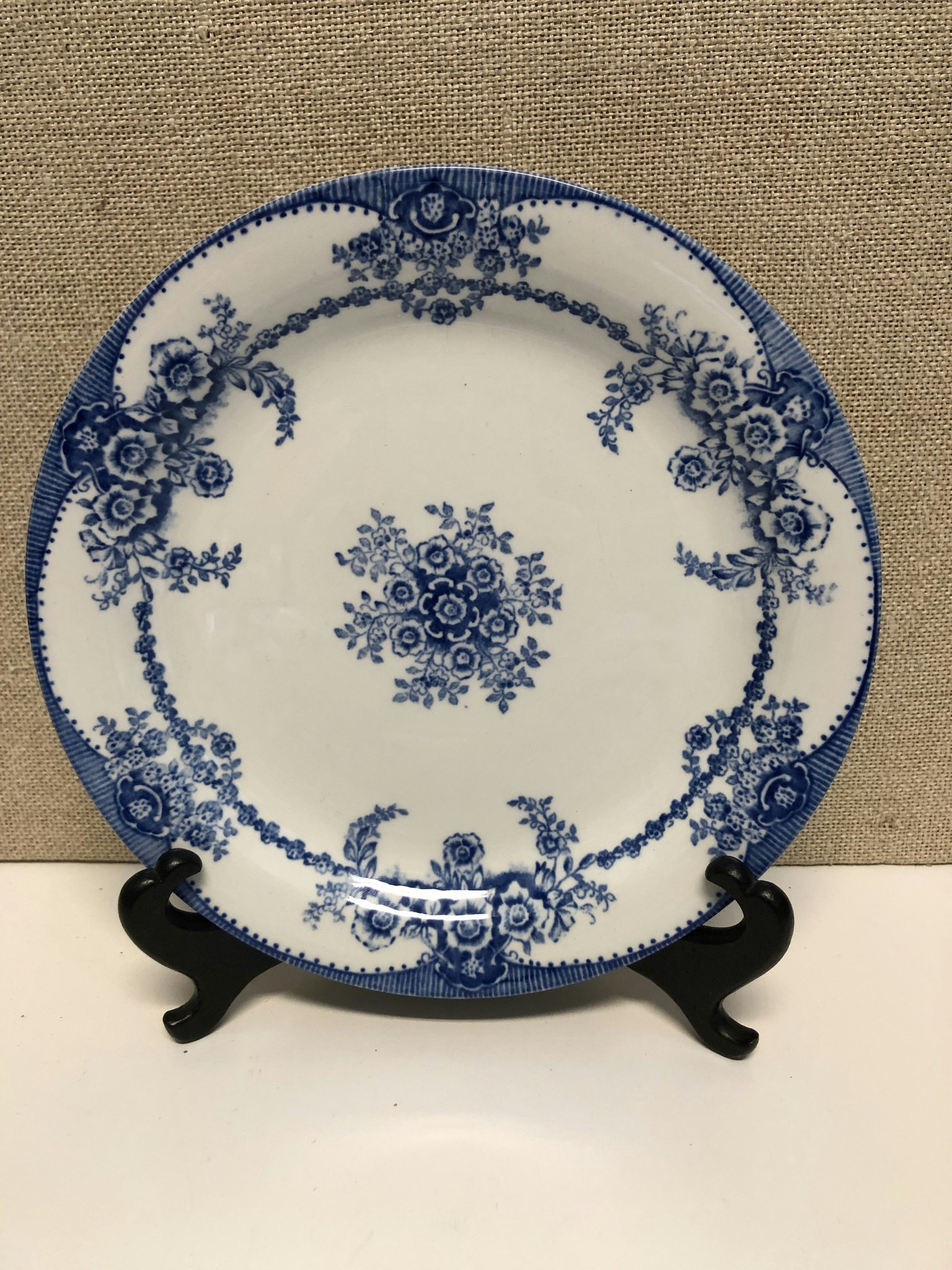 FÖRRÄTTSTALLRIK, flintgods, "Ulrika blå", Rörstrand.
