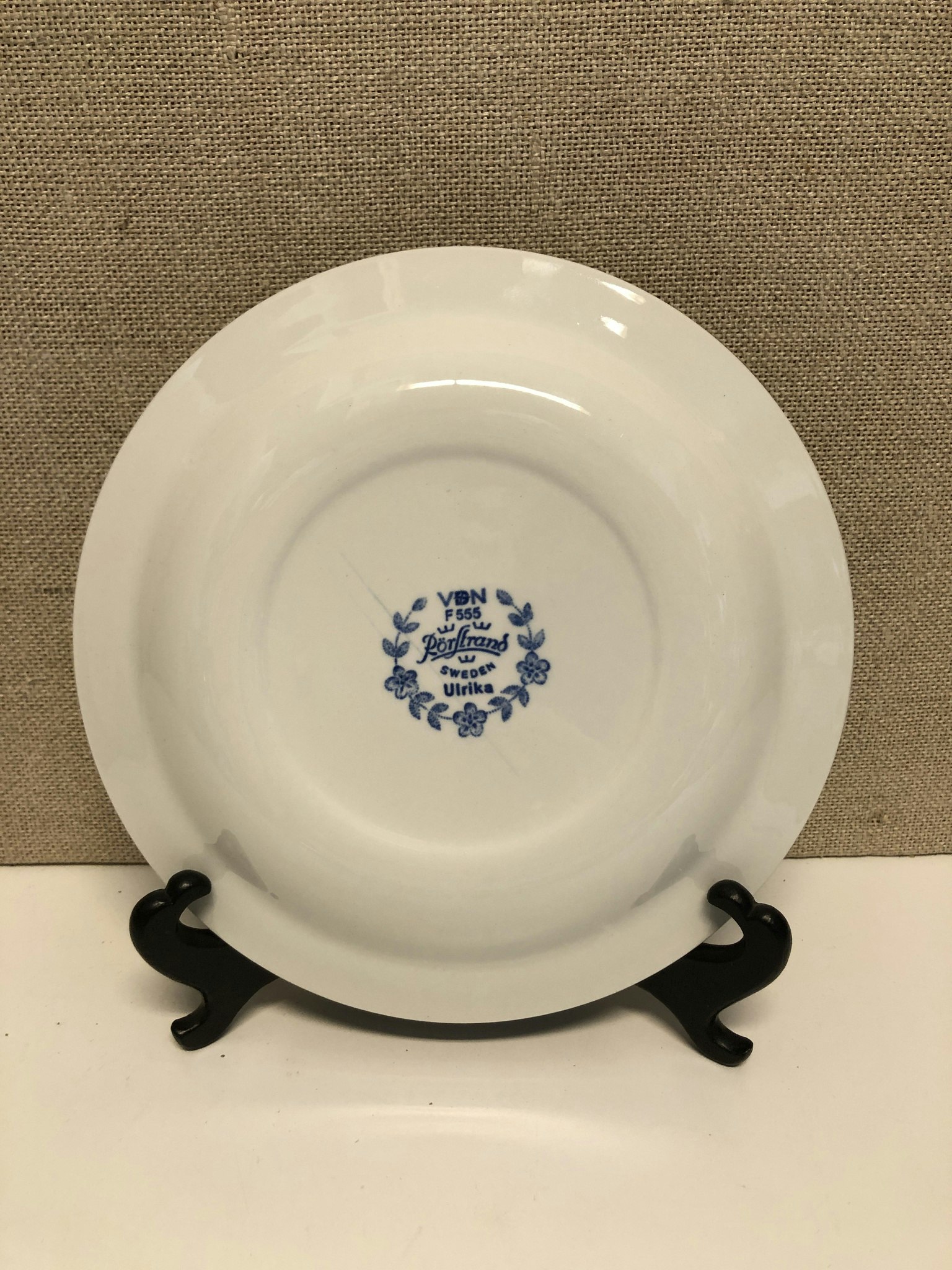 FÖRRÄTTSTALLRIK, flintgods, "Ulrika blå", Rörstrand.