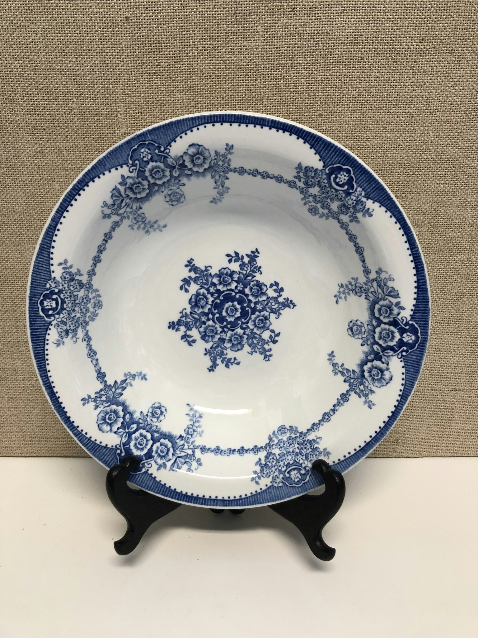 DJUPTALLRIK, flintgods, "Ulrika blå", Rörstrand.
