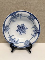 DJUPTALLRIK, flintgods, "Ulrika blå", Rörstrand.