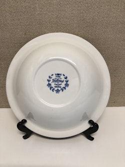 DEEP PLATE, flintware, "Ulrika blue", Rörstrand.