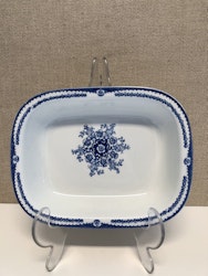 UPPLÄGGNINGSFAT, flintgods, "Ulrika blå", Rörstrand.