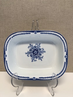 UPPLÄGGNINGSFAT, flintgods, "Ulrika blå", Rörstrand.