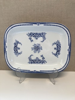 UPPLÄGGNINGSFAT, flintgods, "Ulrika blå", Rörstrand.