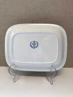 UPPLÄGGNINGSFAT, flintgods, "Ulrika blå", Rörstrand.