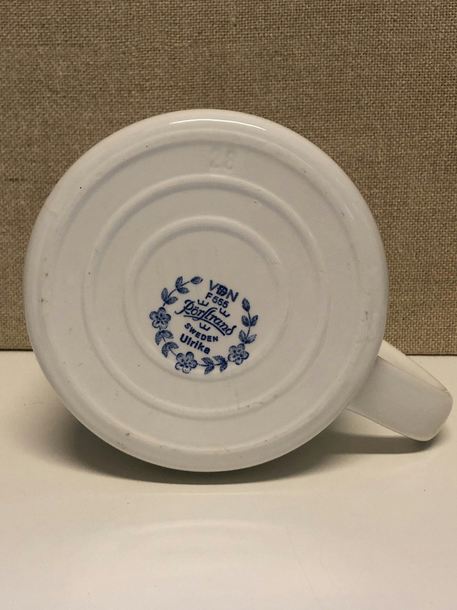 TILLBRINGARE, flintgods, "Ulrika blå", Rörstrand.