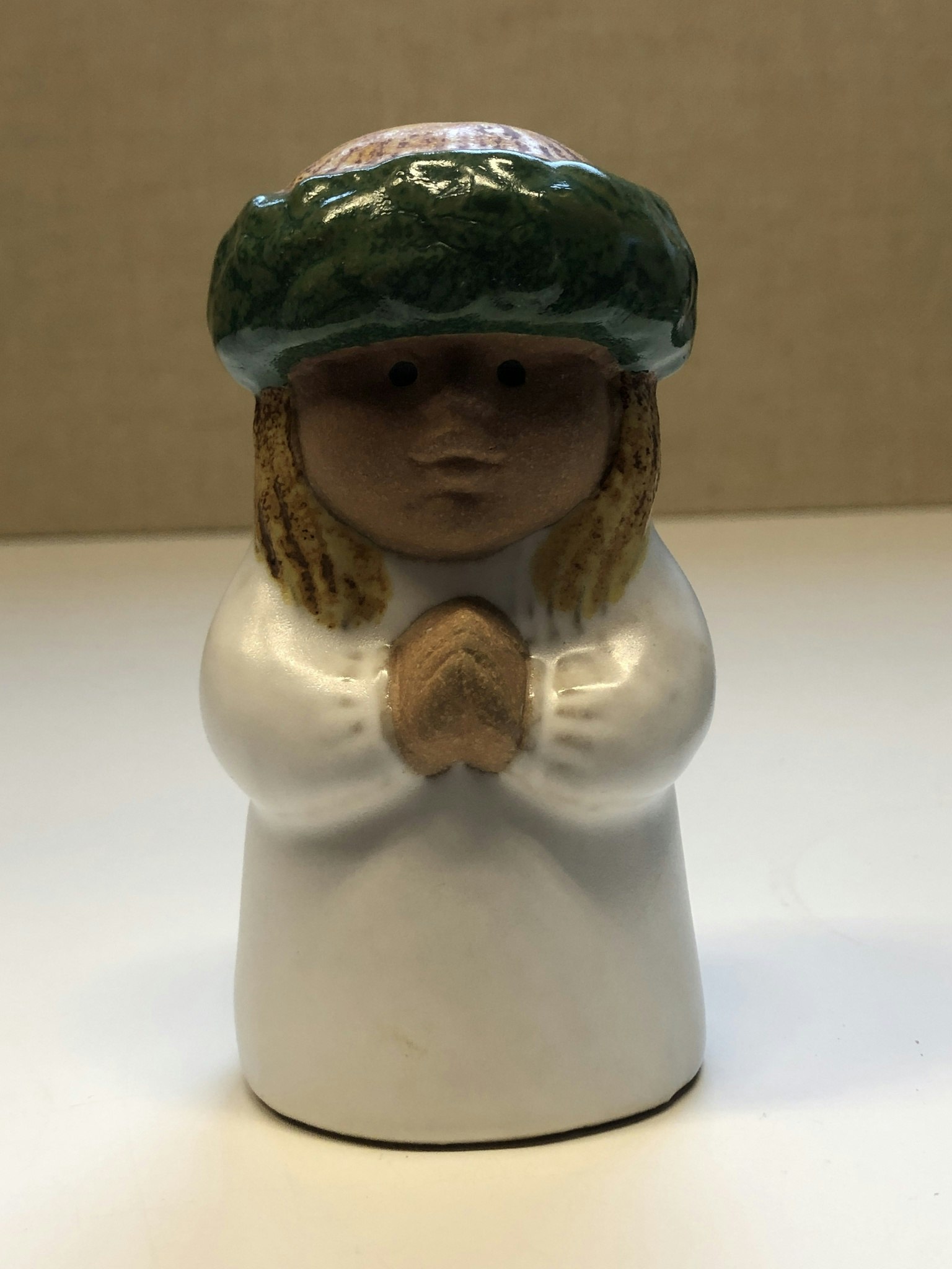 LISA LARSON. Figurin, stengods, "Lucia", Rörstrand, 1979-Nutid