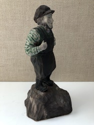 SKULPTUR, trä, smed, daterad 1920.