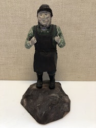 SKULPTUR, trä, smed, daterad 1920.