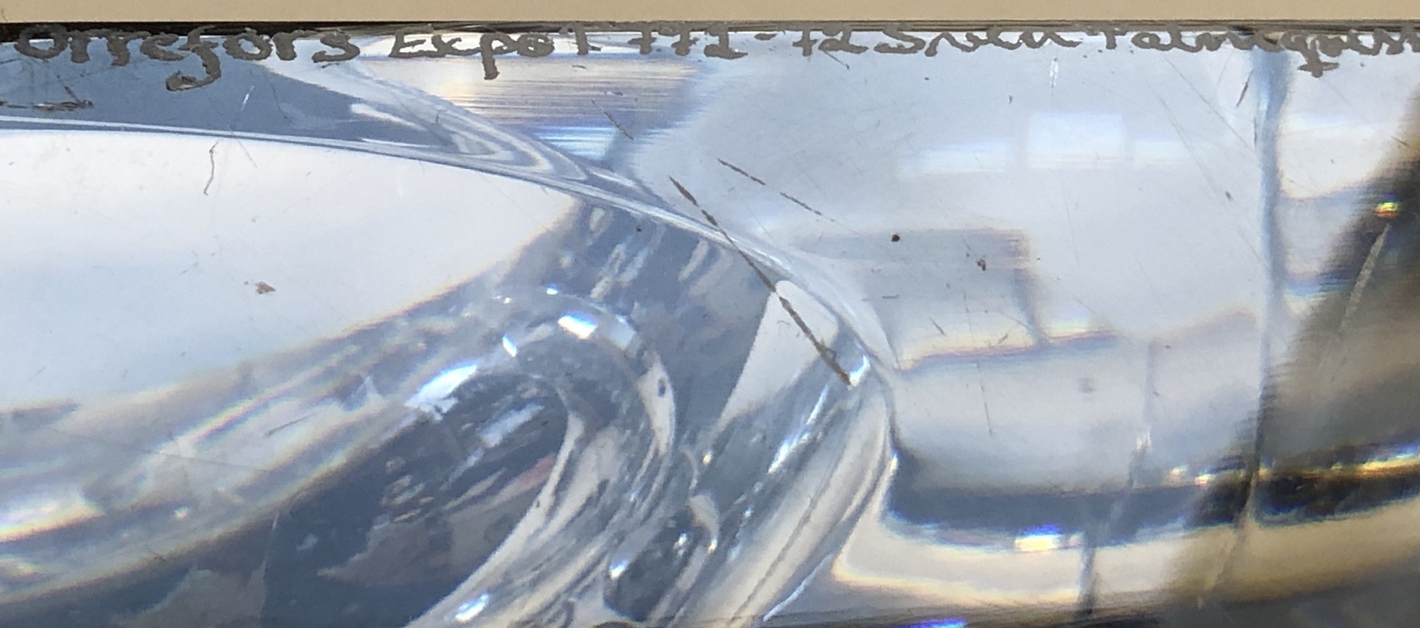 SVEN PALMQVIST. Sculpture, glass, signed Expo P 772 -72, Orrefors.