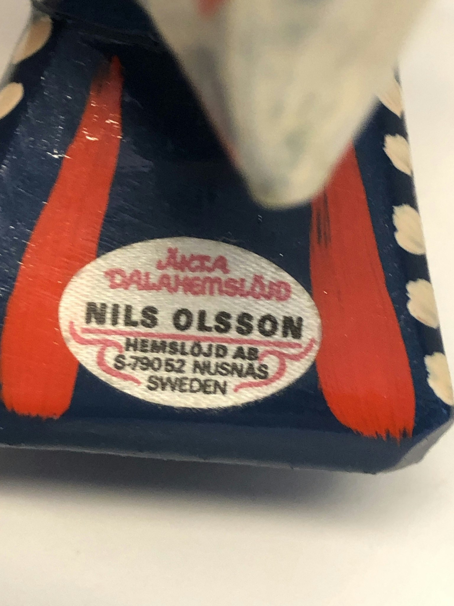 DALATUPP, trä, Nils Olsson, Nusnäs, Sweden, 1900-talets andra hälft.