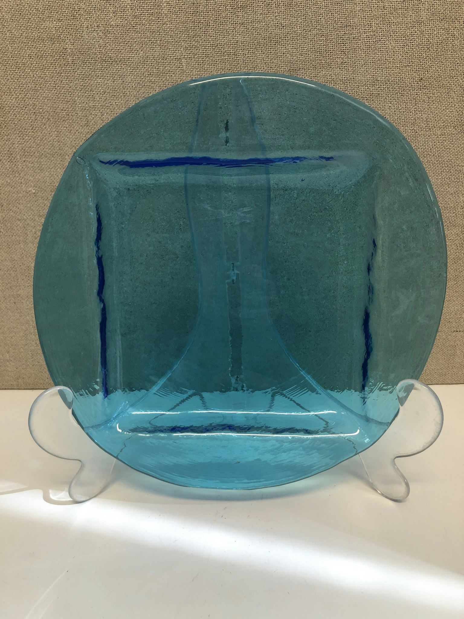 GÖSTA SIGVARD. Dinner plate, glass, "Guest with Gösta", Lindshammar.
