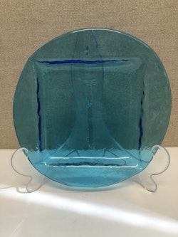 GÖSTA SIGVARD. Mattallrik, glas, "Gästa med Gösta", Lindshammar.