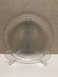 TAPIO WIRKKALA. Tårtfat, glas, "Solaris",  Iittala.