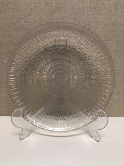 TAPIO WIRKKALA. Tårtfat, glas, "Solaris",  Iittala.