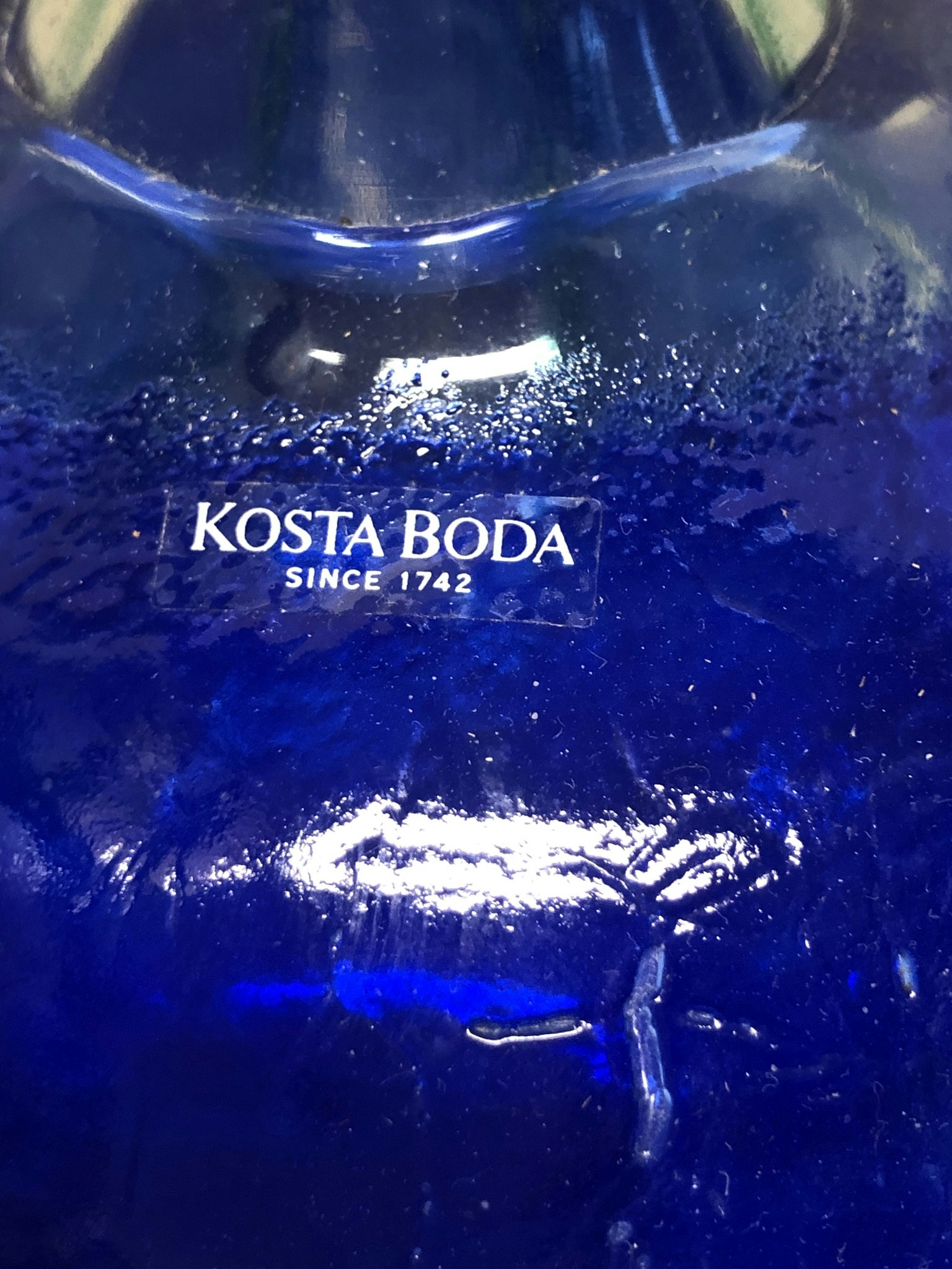 GUNNEL SAHLIN. Vas, glas,  "Frutteria", Kosta Boda signerad.