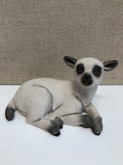 JOHN AYNSLEY. Figurin, porslin, " Woolly Lamb", Aynsley, England