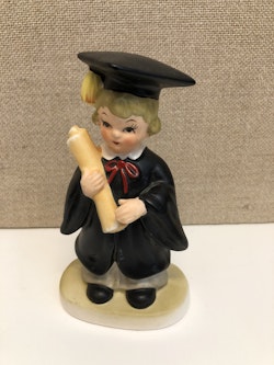 FIGURIN, porslin, " Student", Lefton, Japan, 1900-talets andra hälft.