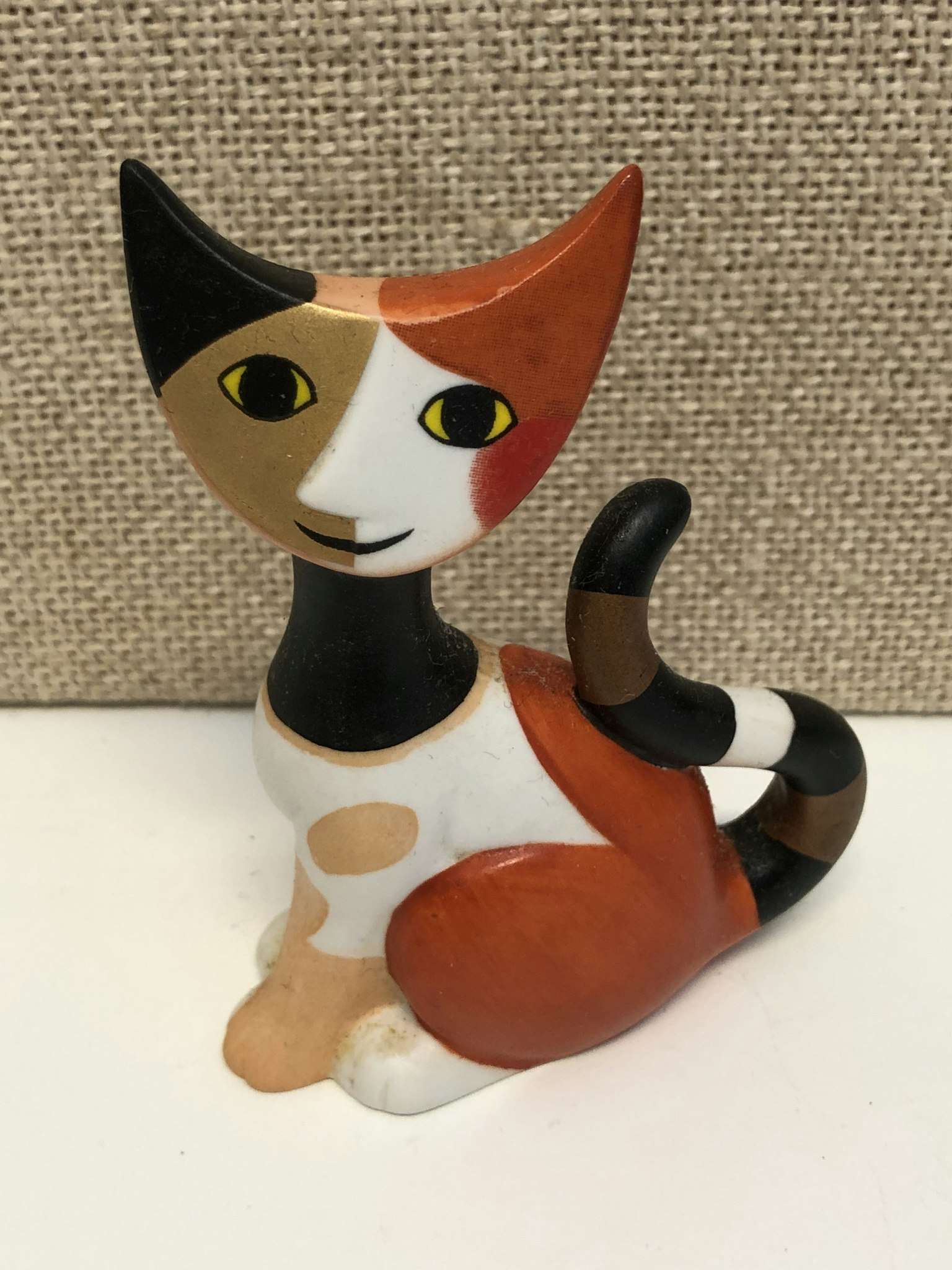 ROSINA WACHTMEISTER. Figurin, porslin, " Katt ", Goebel.