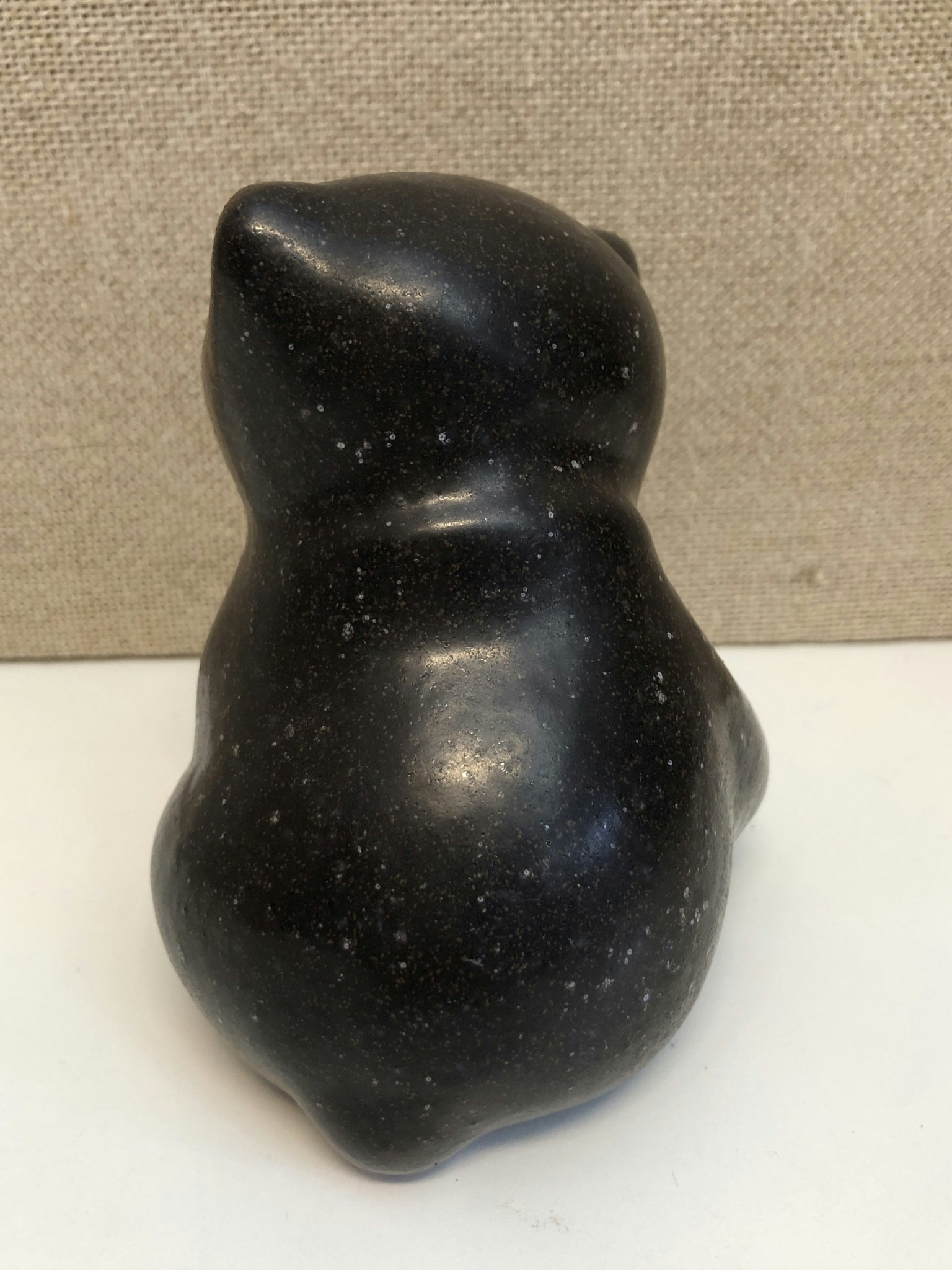 THOMAS HELLSTRÖM. Figurine, ceramic, "Björn", Nittsjö.