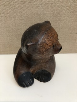 THOMAS HELLSTRÖM. Figurin, keramik, "Björn", Nittsjö.