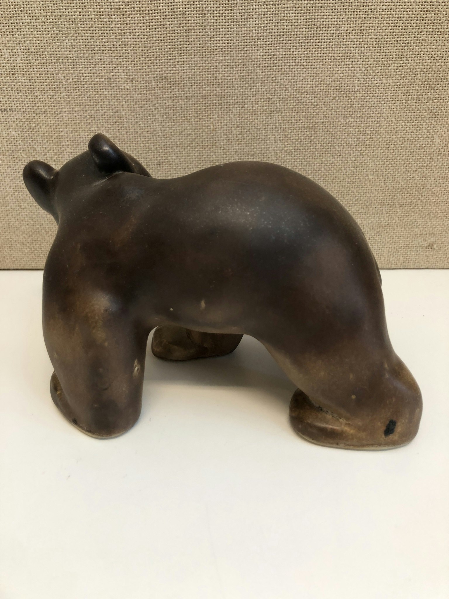 FIGURIN, stengods," Björn",  Arabia, 1900-talets ndra hälft.
