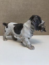 LAURITS JENSEN. Figurin, porslin, "Cockerspaniel" Bing & Gröndahl, Danmark.