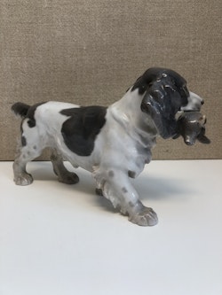 LAURITS JENSEN. Figurin, porslin, "Cockerspaniel" Bing & Gröndahl, Danmark.