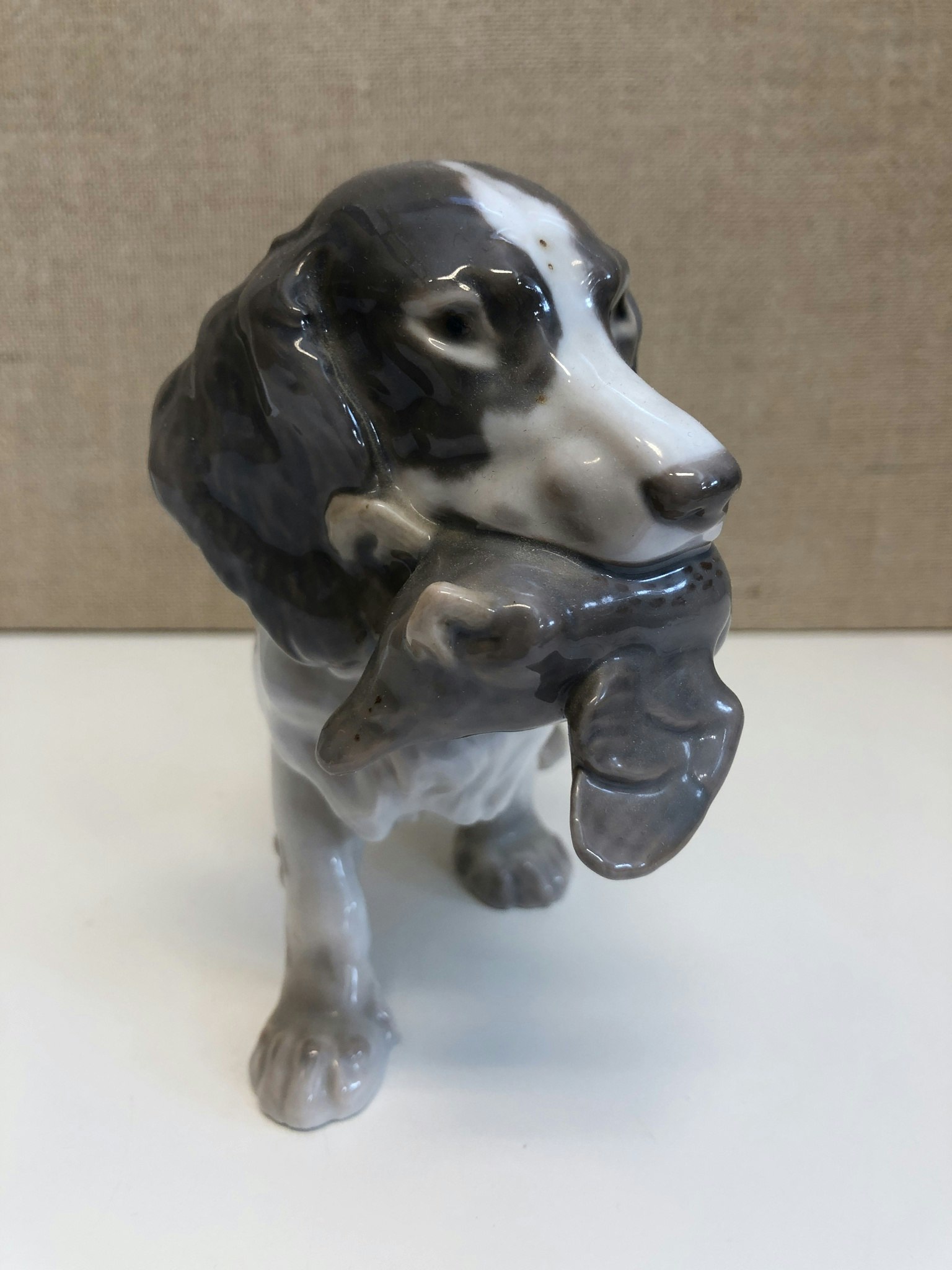 LAURITS JENSEN. Figurin, porslin, "Cockerspaniel" Bing & Gröndahl, Danmark.