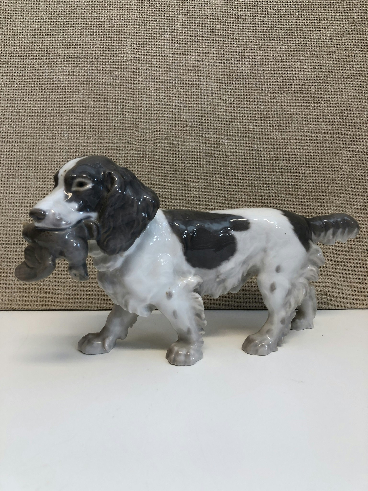 LAURITS JENSEN. Figurin, porslin, "Cockerspaniel" Bing & Gröndahl, Danmark.