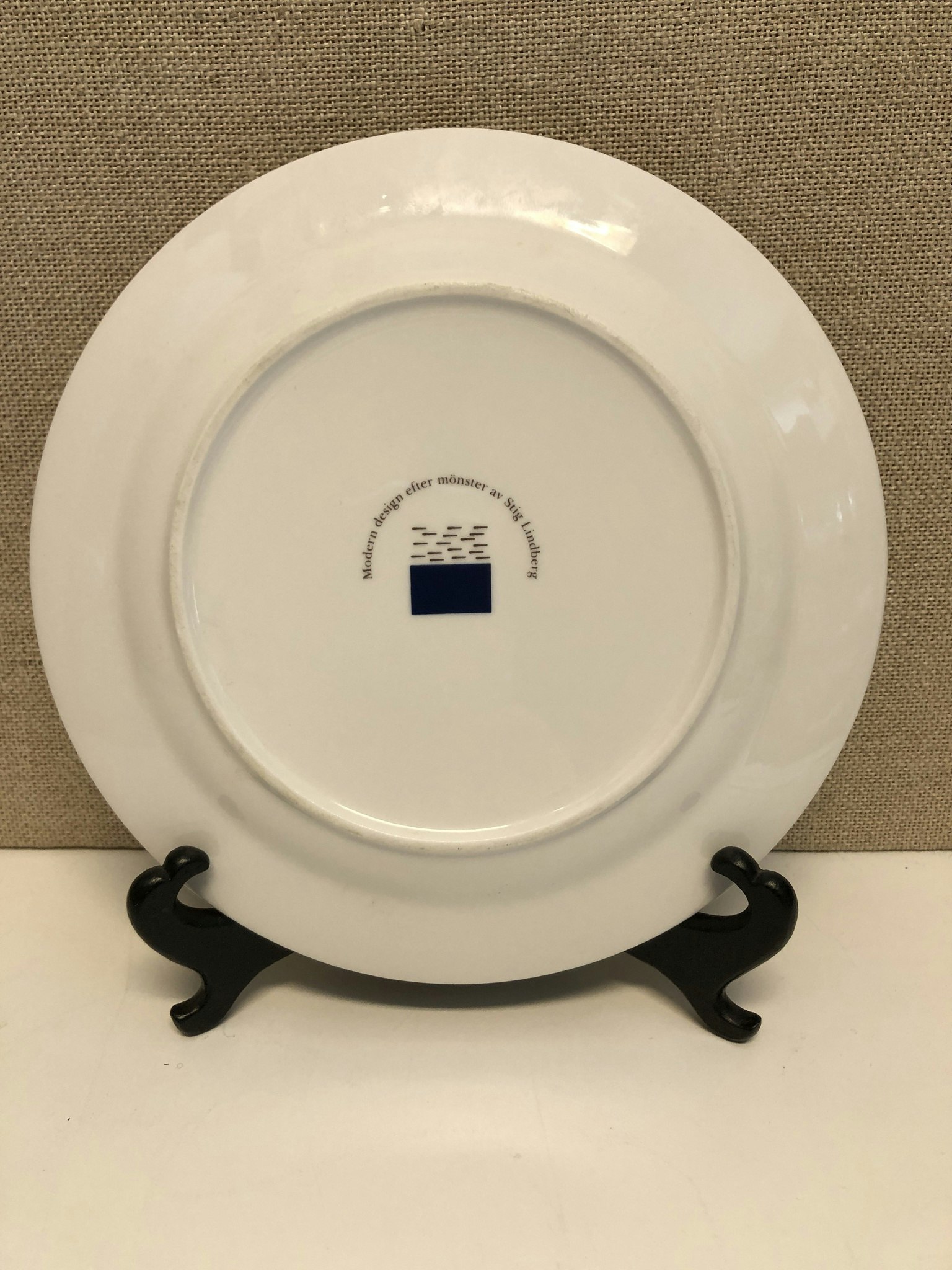 STIG LINBERG. Plate, porcelain, KF retro edition.
