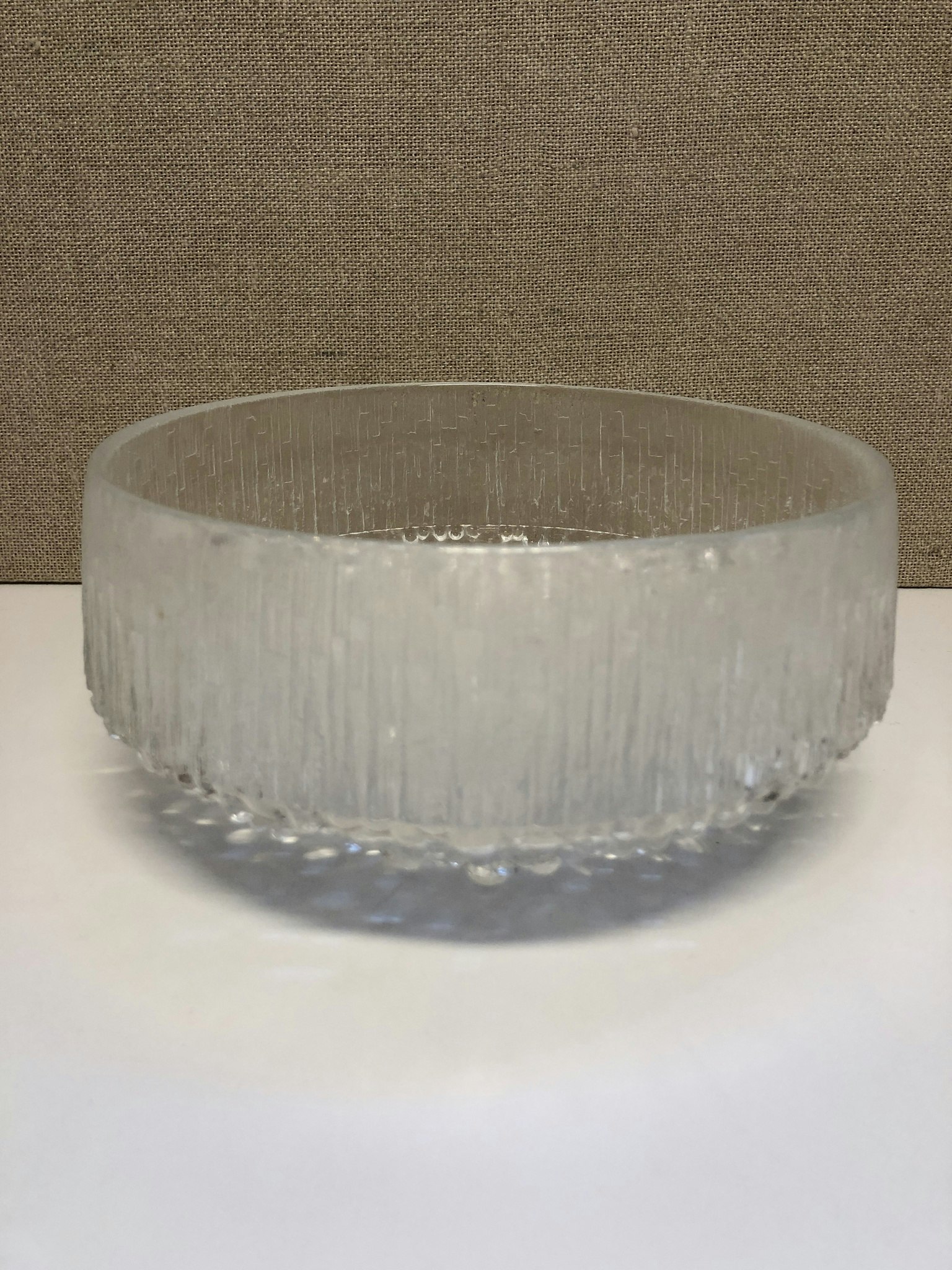 TAPIO WIRKKALA. Skål, glas, "Ultima Thule", Iittalla, Finland.