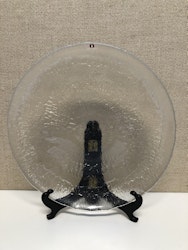 TAPIO WIRKKALA. Plate, glass, "Solaris", Iittala.