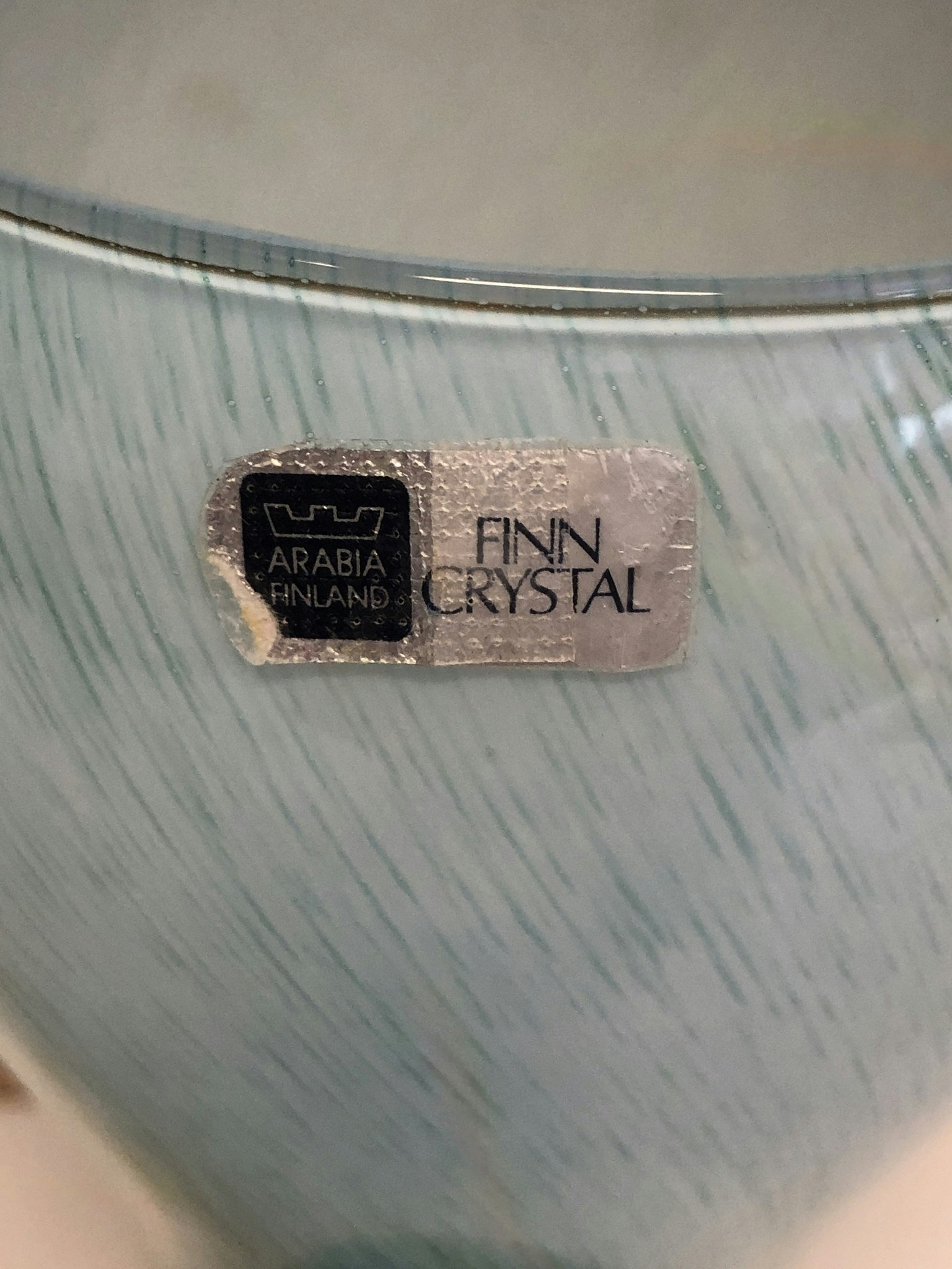 INKERI TOIKKA. Vas, glas, Arabia, Finland.