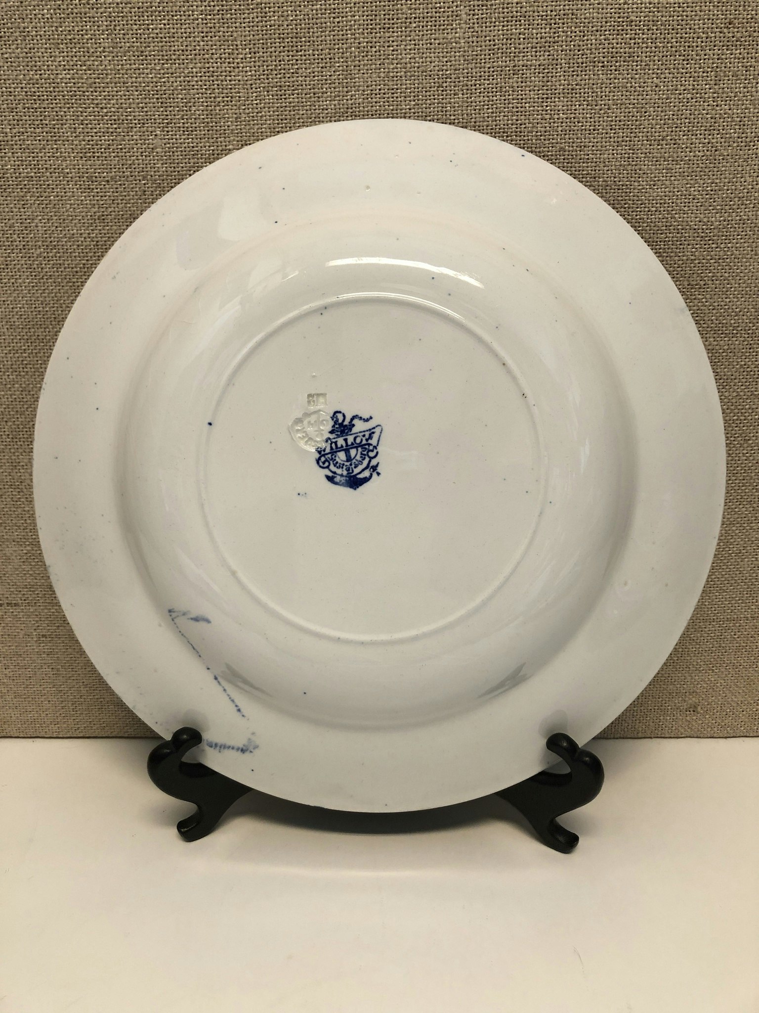 DEEP PLATE, porcelain, "Willow", Gustavsberg.