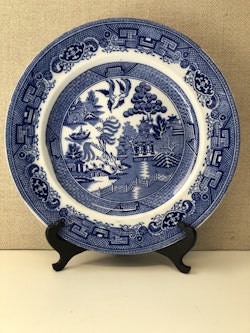 DINNER PLATE, porcelain, "Willow", Gustavsberg.