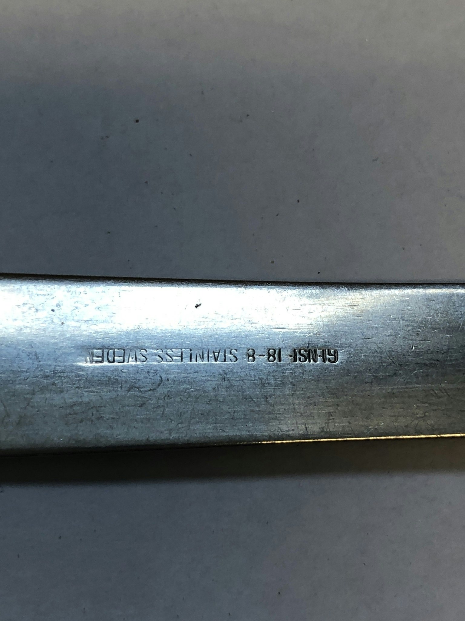 FOLKE AHRSTRÖM. Skinkgaffel, rostfritt stål, " Thebe", Gense, Sweden.