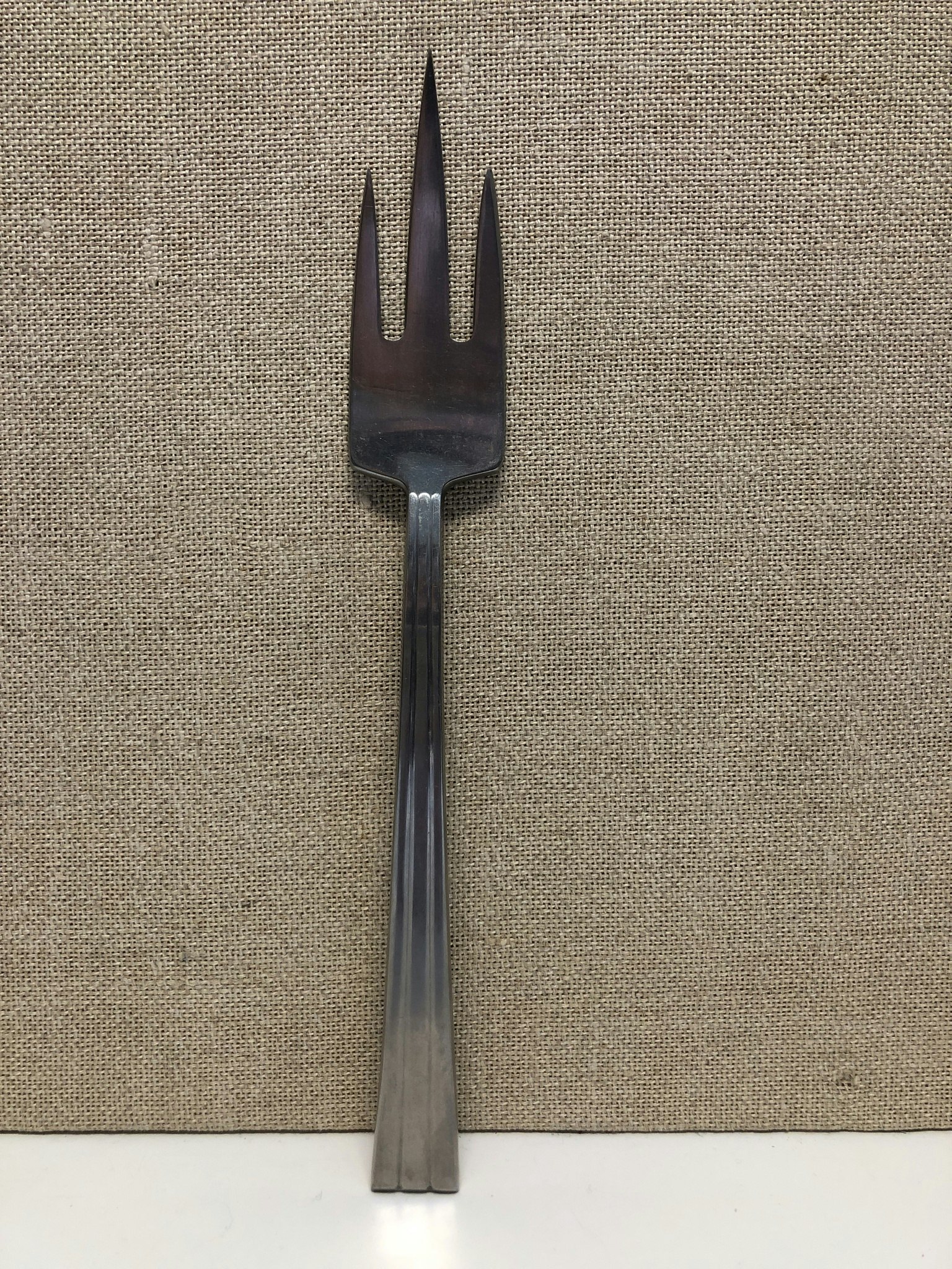 FOLKE AHRSTRÖM. Skinkgaffel, rostfritt stål, " Thebe", Gense, Sweden.