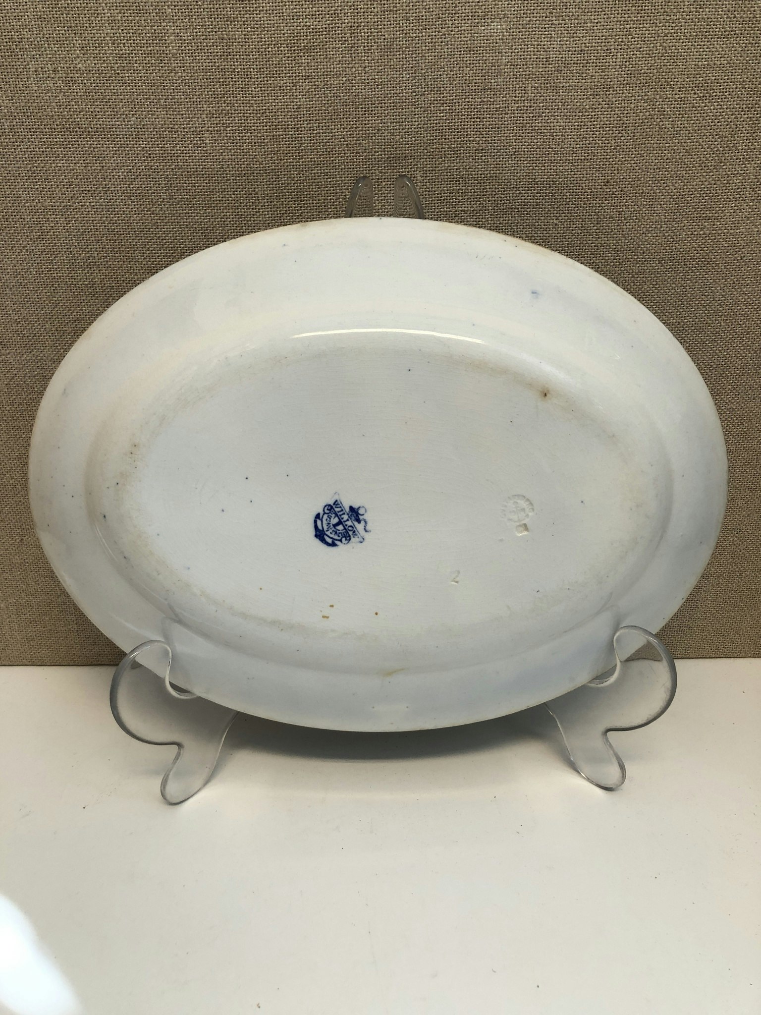 PLATTER, porcelain, "Willow", Gustavsberg.