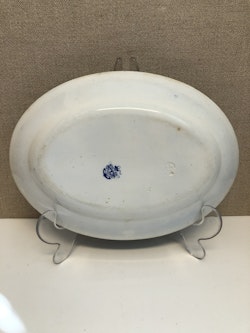 PLATTER, porcelain, "Willow", Gustavsberg.