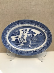 UPPLÄGGNINGSFAT, porslin, "Willow", Gustavsberg.