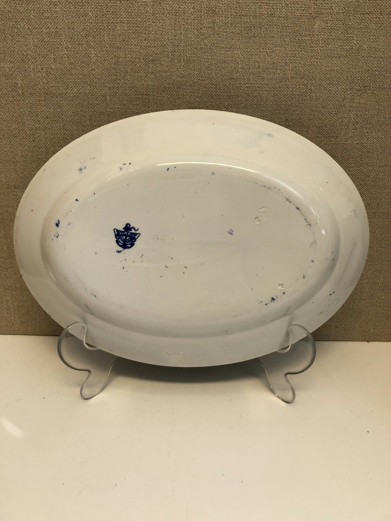PLATTER, porcelain, "Willow", Gustavsberg.