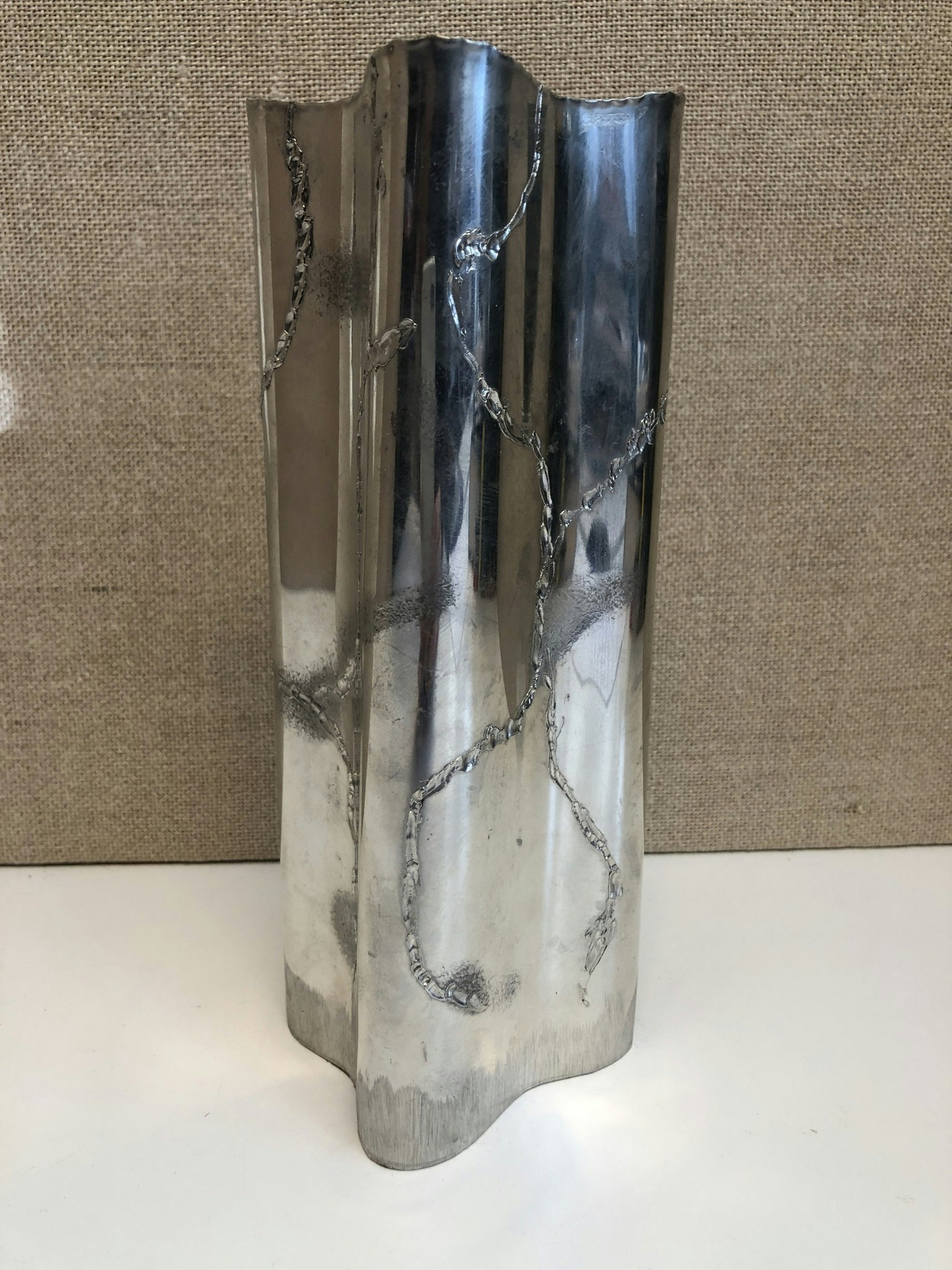 VASE, pewter, handmade, Arktis-Smedajan, 1983.