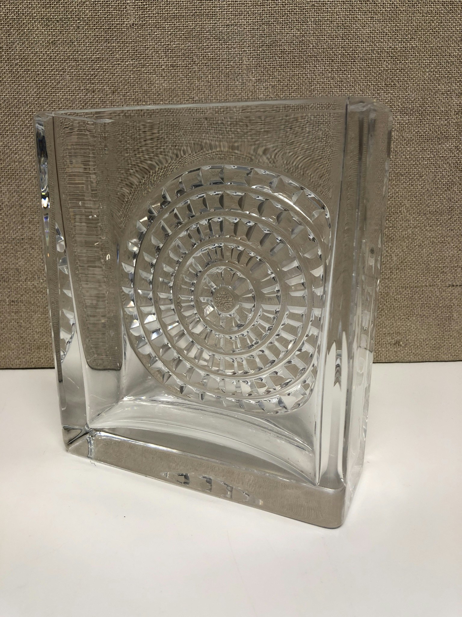 BENGT EDENFALK. Vase, "Spectra" glass, Skruf.
